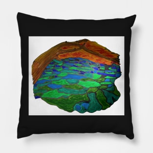 Frozen Shoreline Pillow