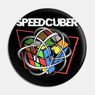 SPEEDCUBER - Rubik's Cube Inspired Design Pin