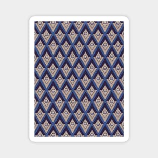 Blue Mosaic Tiles Magnet