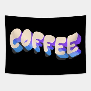 Wavy coffee Tapestry