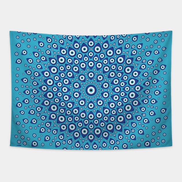 Nazar  - Turkish Eye charm Tapestry by Nartissima