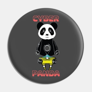 Cyber Panda: A High-Tech Creation Pin