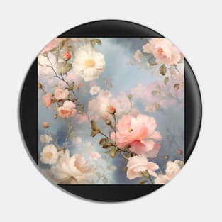 Flower painting Pin