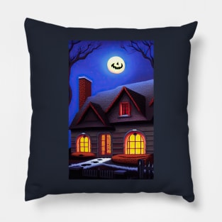 Halloween house Pillow