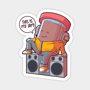 This Is My Jam! // Funny Peanut Butter Cartoon Magnet