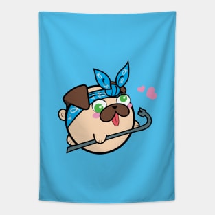 Doopy the Pug Puppy - Pug Life Tapestry