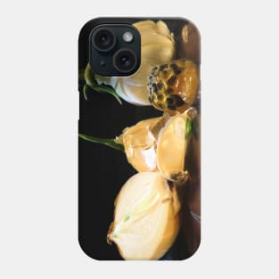 Garlic, Onion, and Honey - Baroque Inspired Dark Still Life Photo Phone Case