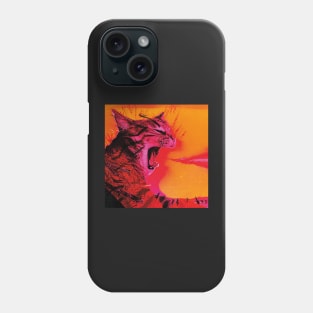 Fire-Breathing Energetic Cat Phone Case