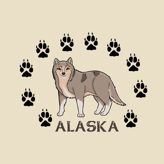 Alaska Wolf by HonuHoney