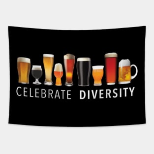 Celebrate Diversity Craft Beer Drinking Tapestry