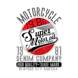 Motorcycle company typography, t-shirt graphics, vectors T-Shirt