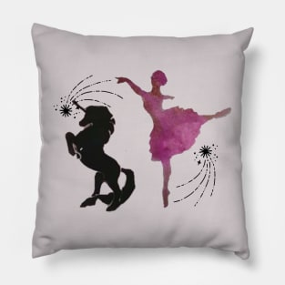 Unicorn Ballet! Pillow