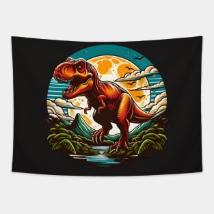 Retro T-Rex Tapestry