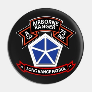 A Co 75th Ranger - D - 17th INF - LRSD Pin