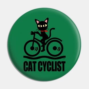 Cat Cyclist Pin