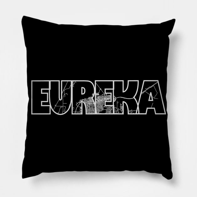 Eureka Street Map Pillow by thestreetslocal