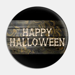 Happy Halloween Bones Abstract Art Pin