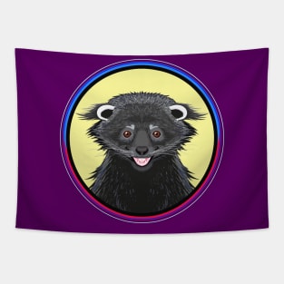 Binturong Circle Tapestry