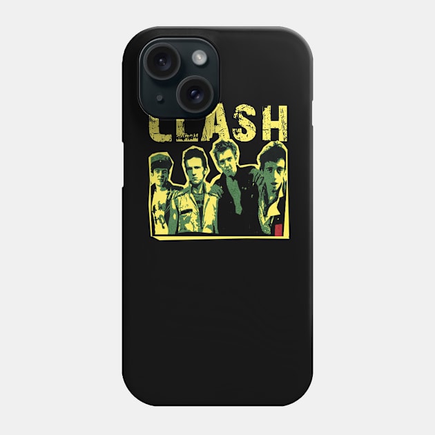 the clash retro band Phone Case by Nwebube parody design