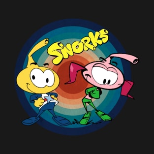 Bubbly Personalities Channel the Playful Nature and Colorful Lives of the Snorks Films Characters on a Tee T-Shirt