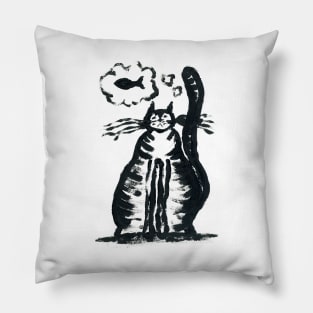 Feed Me Feline I/V (cut-out) Pillow