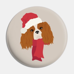 Christmas Cavalier King Charles Spaniel Pin