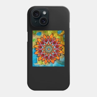 bright floral mandala Phone Case