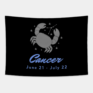 Cancer Zodiac Sign Tapestry