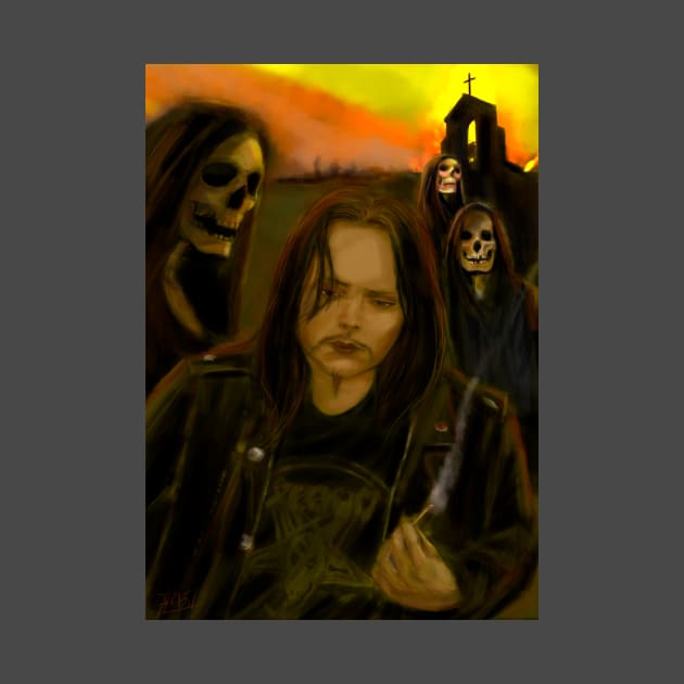 Mayhem Euronymous by Alan Frost artwork