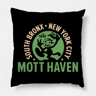 Mott Haven Bronx NYC - Comic Style Pillow