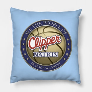 Clipper Nation - Los Angeles Basketball Pillow