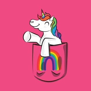 Rainbow Pocket Unicorn T-Shirt