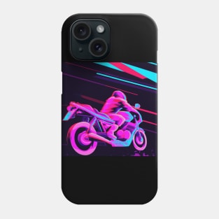 Futuristic, high-tech motorcycle designs of a super sports biker. Phone Case