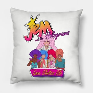 Love Unites Us - Jem by BraePrint Pillow