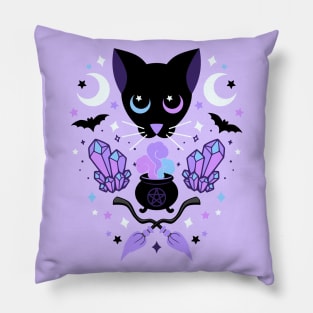 Witchy Kitty Pillow