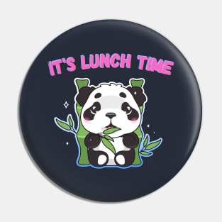 Panda eating bamboo Pin