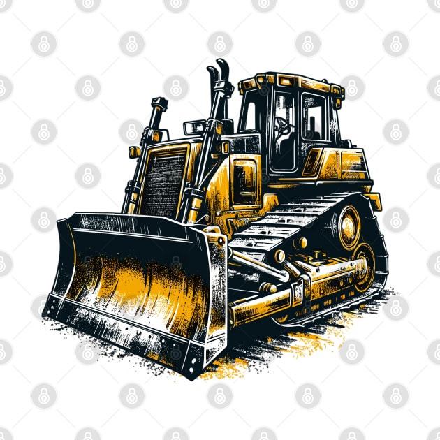 Bulldozer by Vehicles-Art