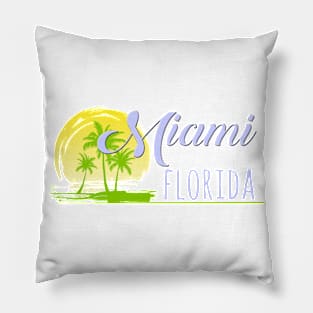 Life's a Beach: Miami, Florida Pillow