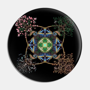 Four Seasons Mandala Pin