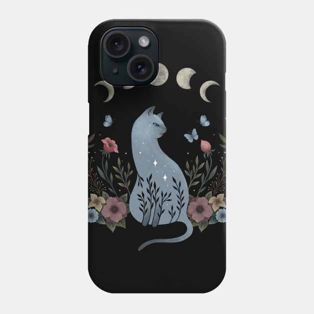 Cat on the Hill Phone Case by Episodic Drawing