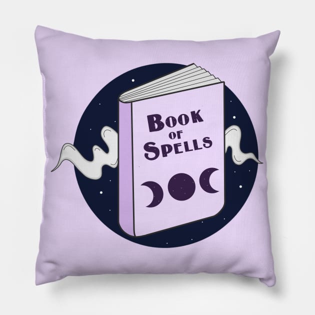 Book of spells Pillow by Jasmwills