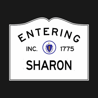 Sharon Massachusetts Vintage Road Sign T-Shirt