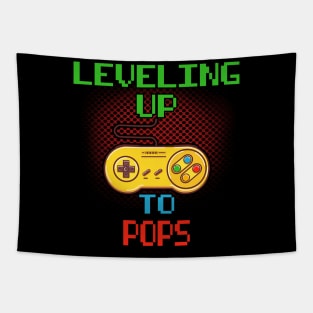 Promoted To Pops T-Shirt Unlocked Gamer Leveling Up Tapestry