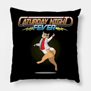 Caturday Night Fever Pillow