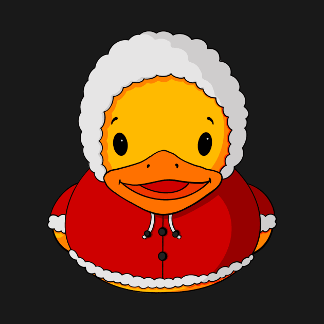 Winter Coat Rubber Duck by Alisha Ober Designs