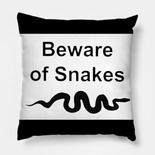 Beware of the Snakes! Pillow