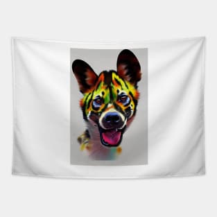 Painteddog Wildlife Canine Beautiful Design Tapestry