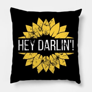 Sunflower Hey Darlin Design Pillow