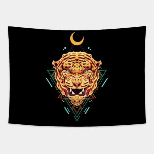 Tiger Geometric Tapestry