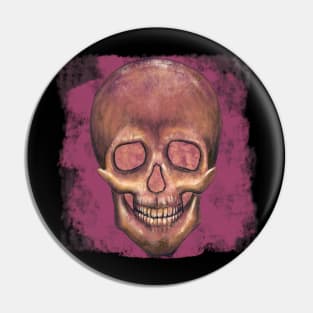 Grunge skull Pin